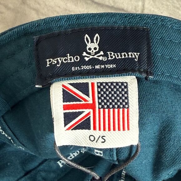 Psycho Bunny Navy Blue Baseball Cap Men's Adjustable Hat NWT Low Profile O/S - Picture 8 of 12